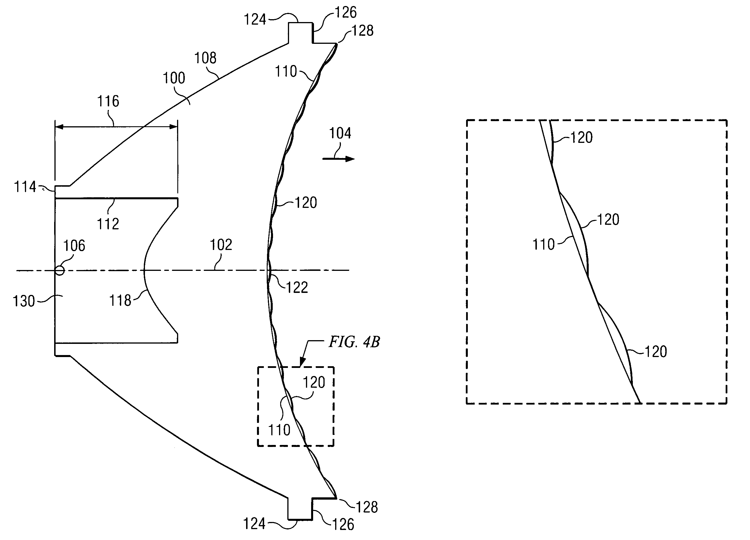 Unitary reflector and lens combination for a light emitting device