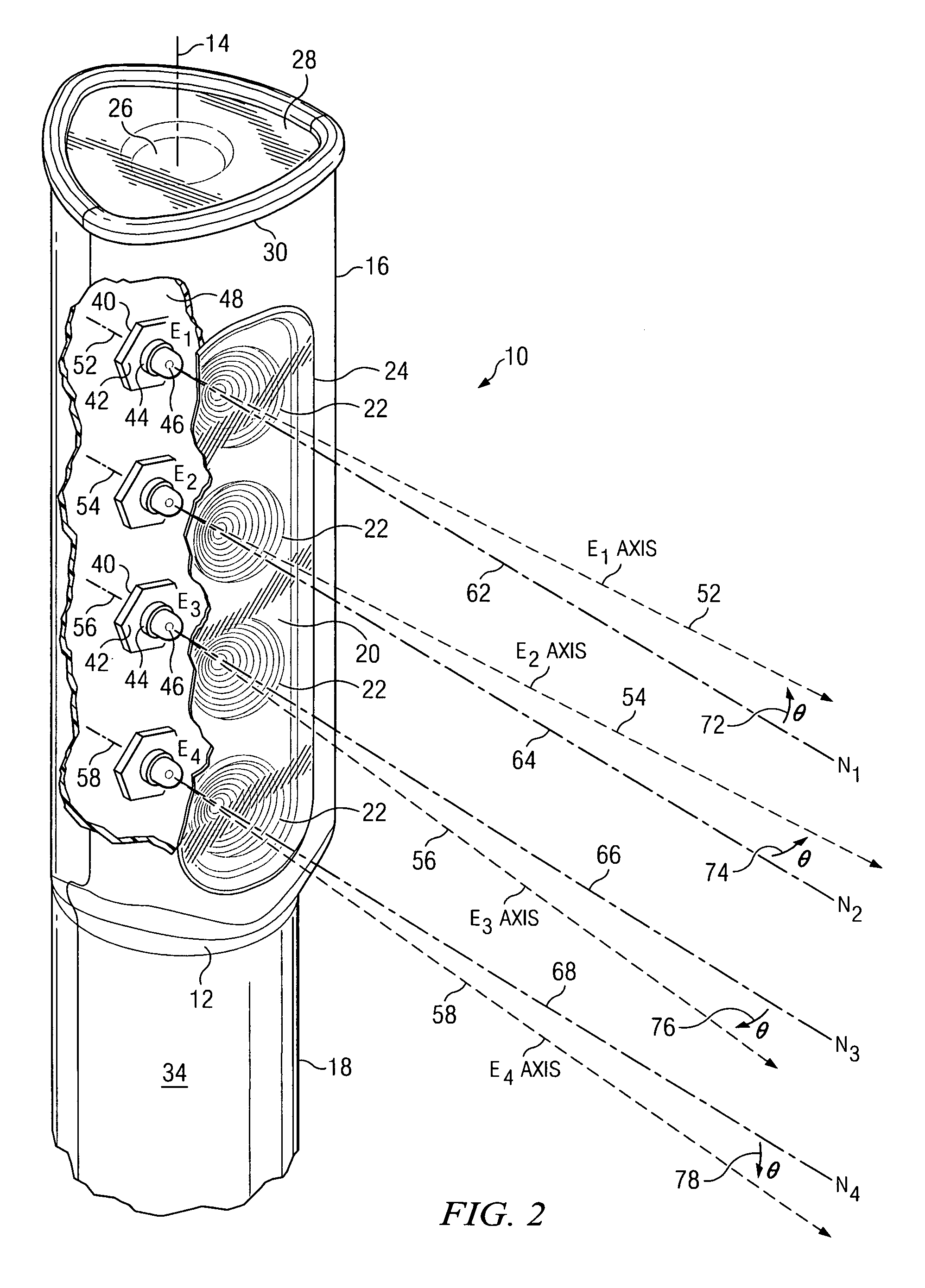 Unitary reflector and lens combination for a light emitting device