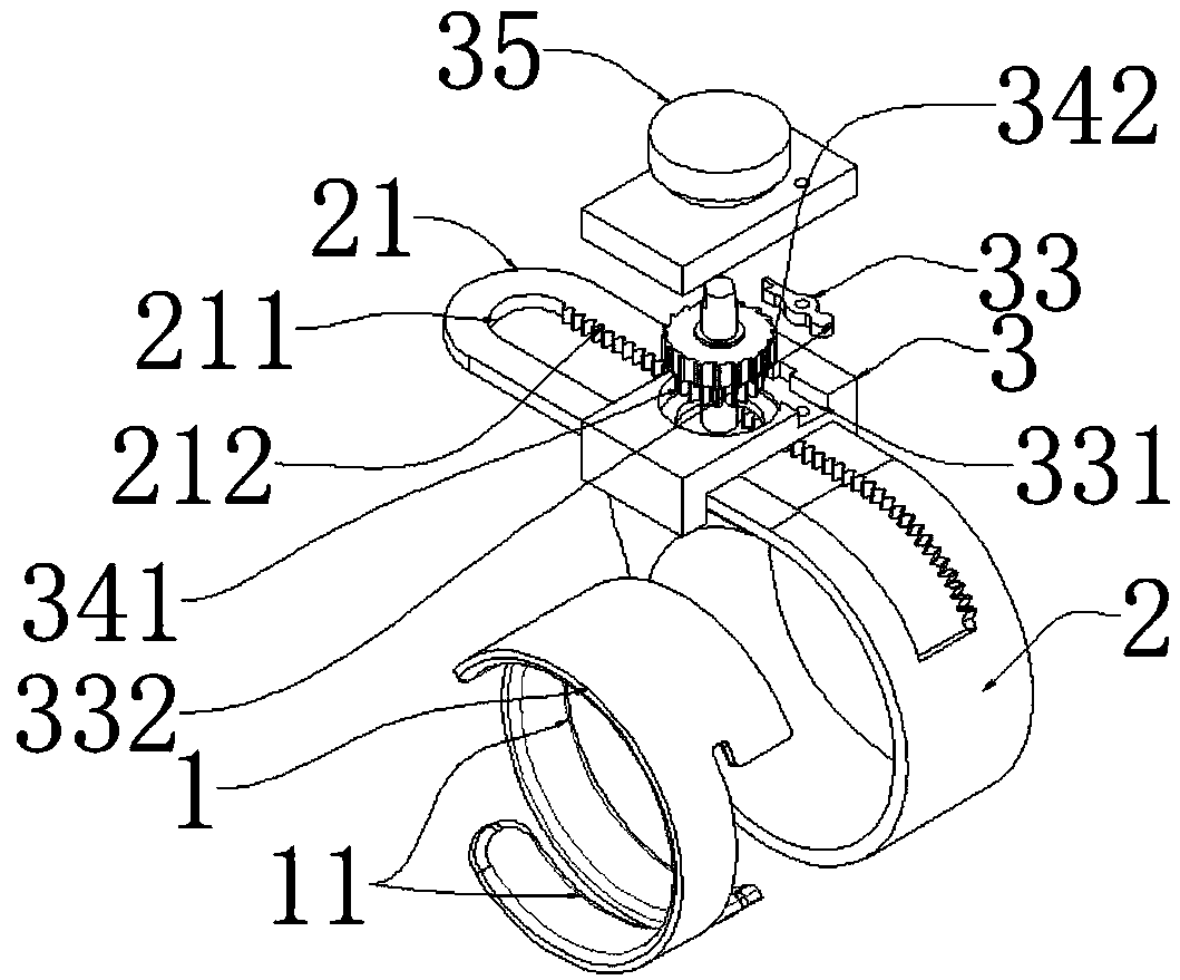 Rack type finger root hemostasis belt