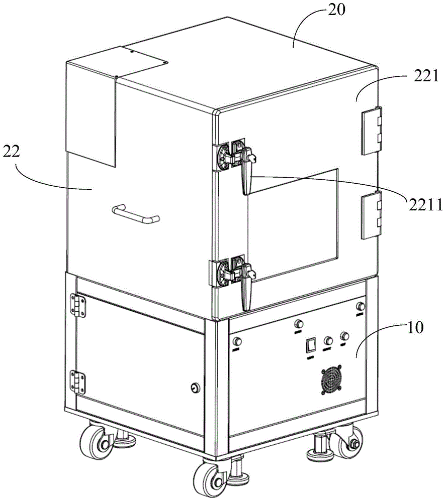 Vacuum pressure test device