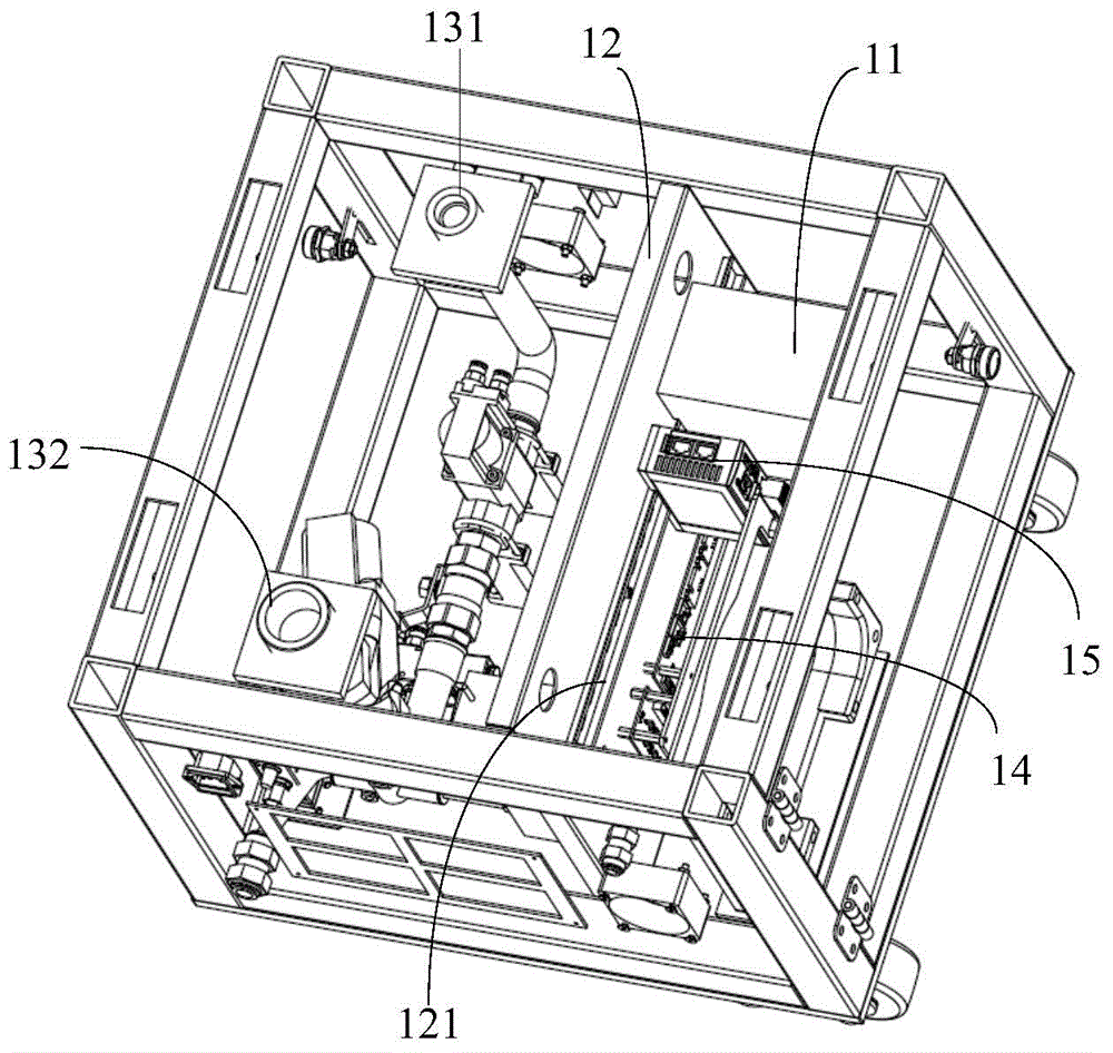 Vacuum pressure test device