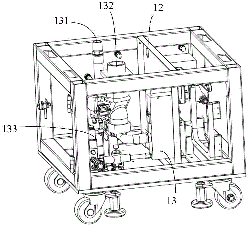 Vacuum pressure test device