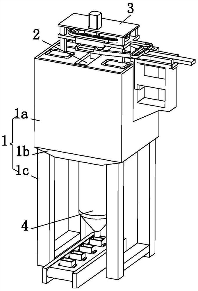 A working method of a vertical plastic molding machine