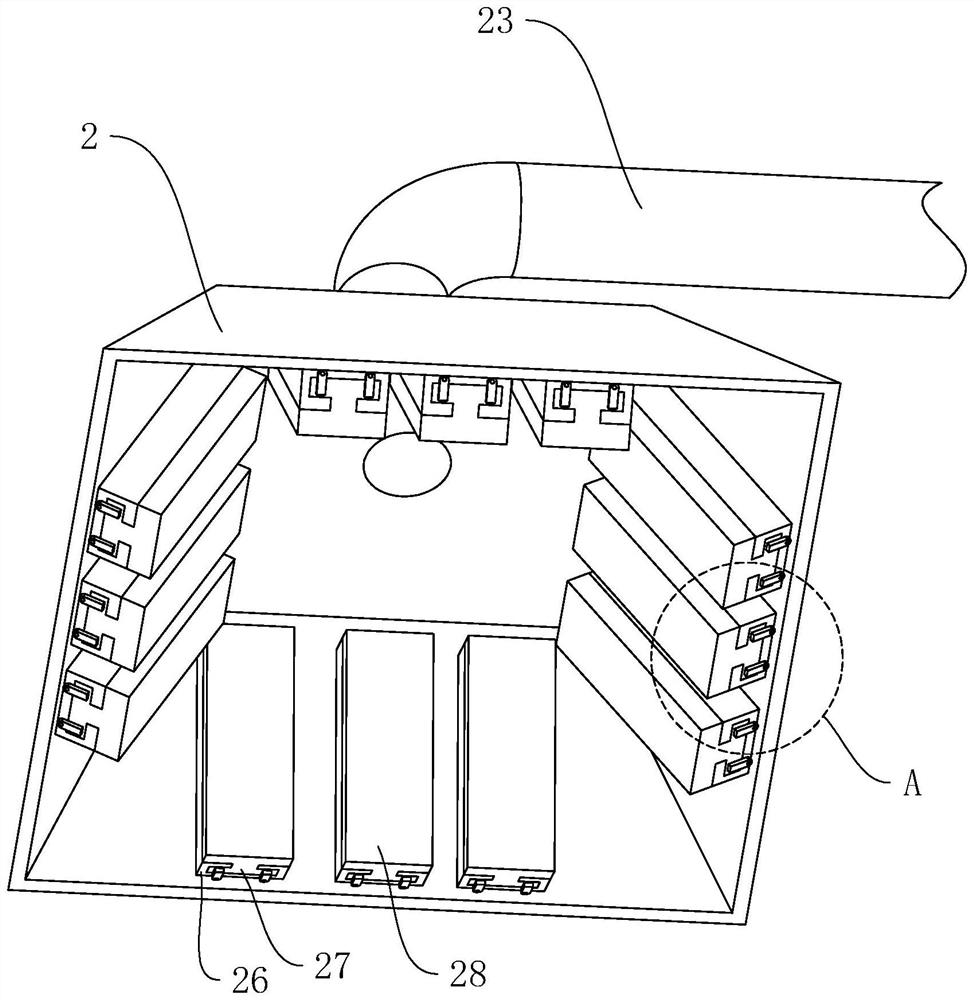 Numerical control machine tool for oil smoke separation treatment