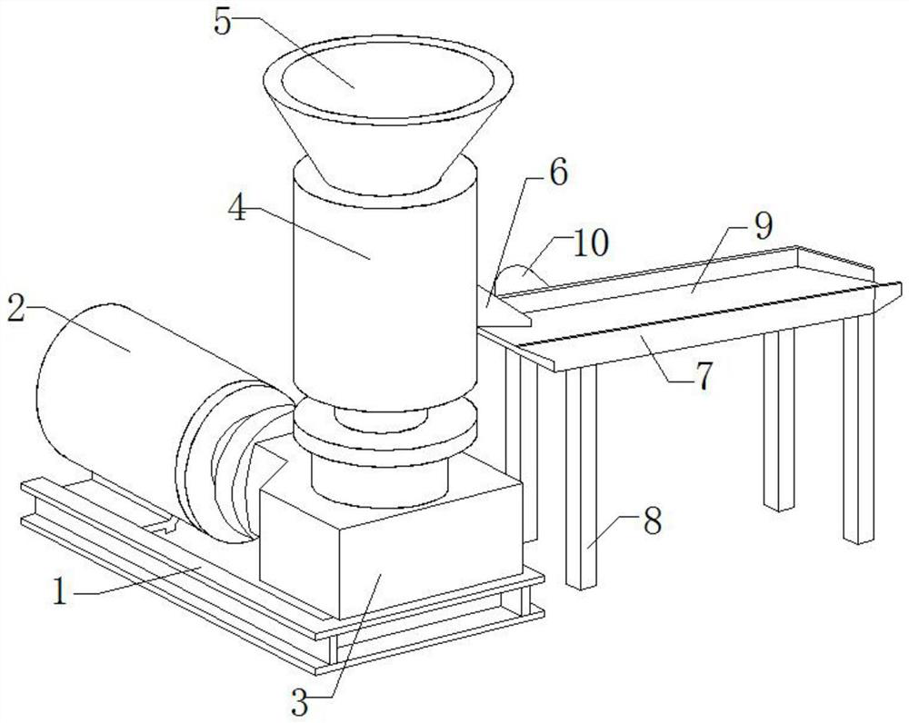 Straw granulating unit