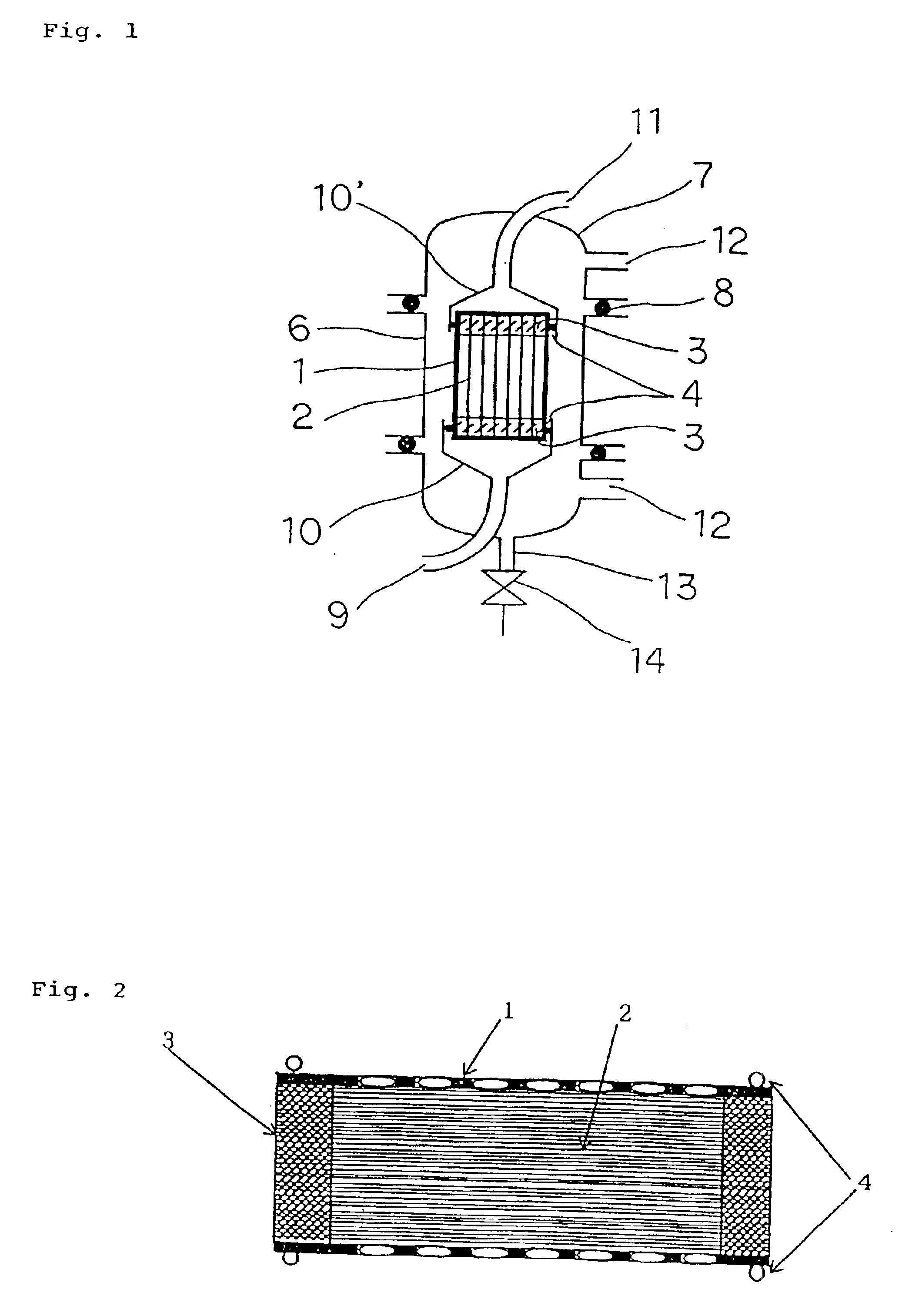 Hollow fiber membrane for the degassing of inks, ink degassing method, ink degassing apparatus, method for the fabrication of an ink cartridge, and ink