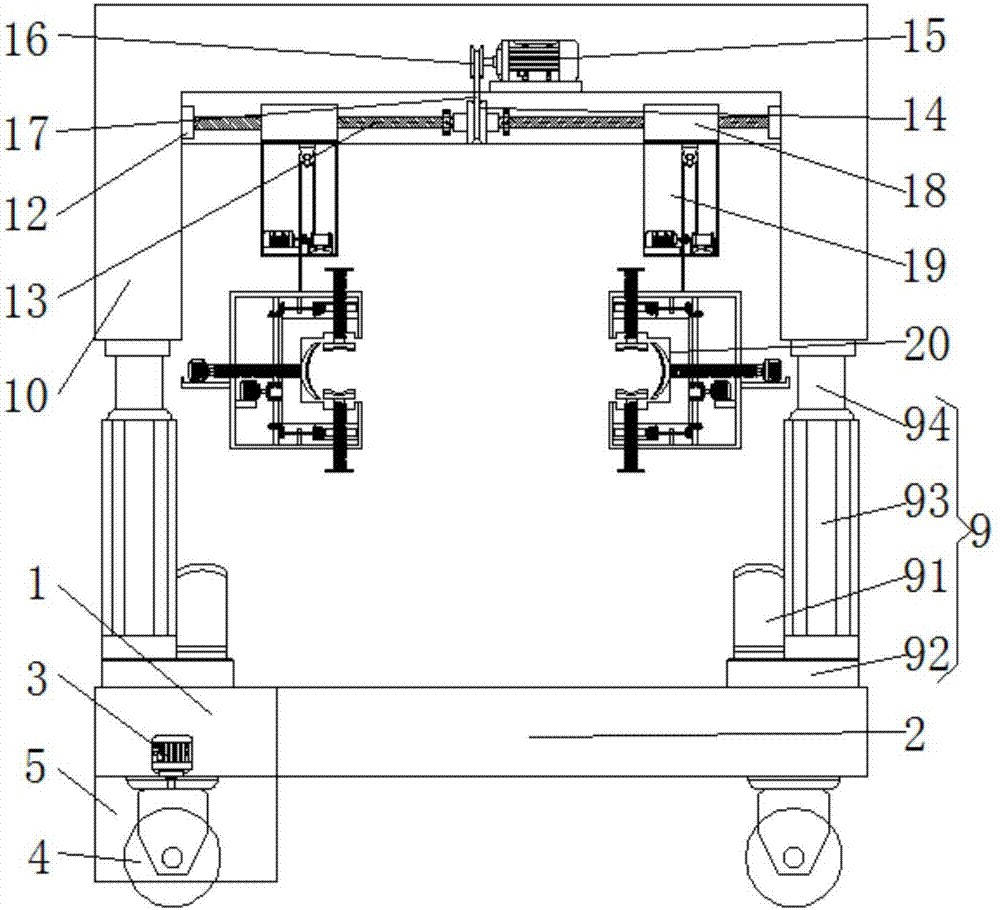 Small-sized hoisting and conveying device for municipal garden civil construction