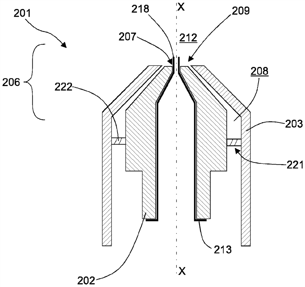 Closeable nozzle