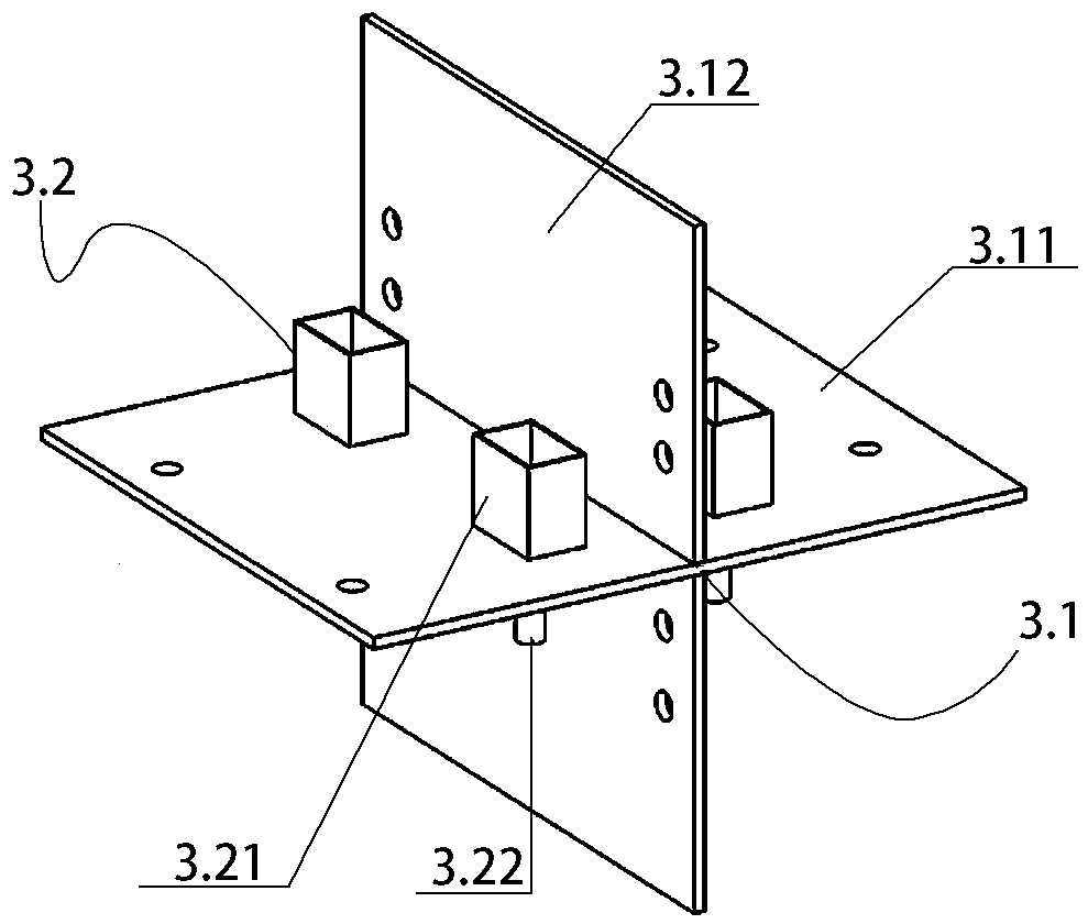 Box-type house permanent module beam-column joint with cross-shaped steel plate and installation method thereof