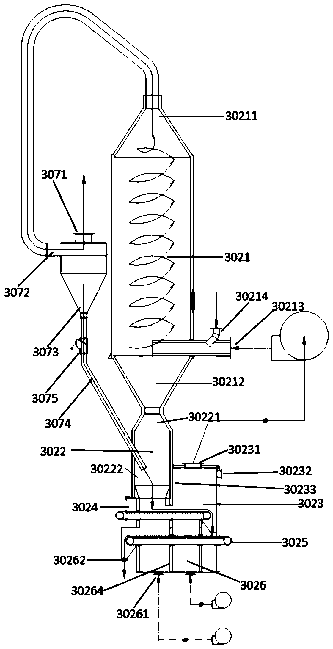 System and method for disposing dust collection ash of iron and steel plant through mesh belt type suspension combined reduction furnace