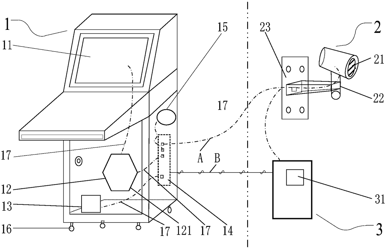 Fire detection device and method under nuclear power station extreme environment condition