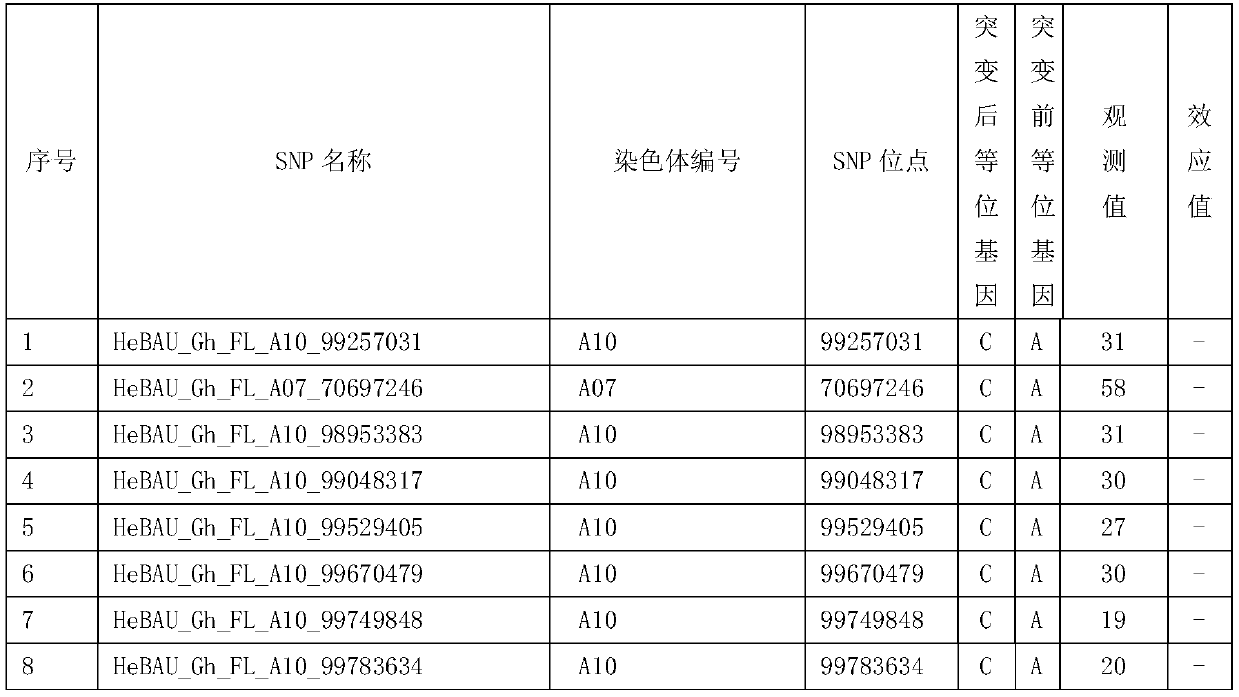 SNP Molecular Markers Associated with Upland Cotton Fiber Length and Its Application