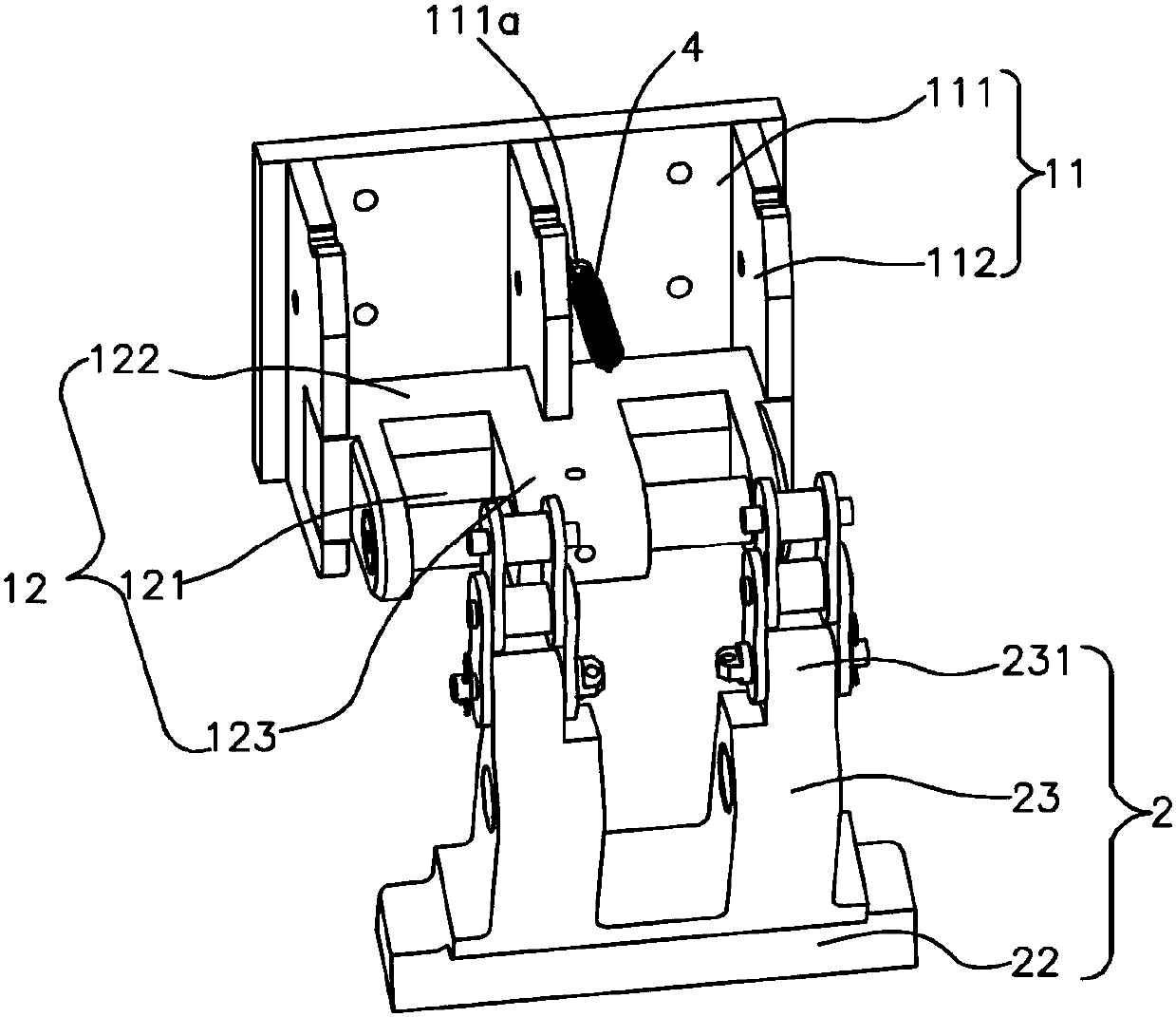 Anti-fall structure and lifting device