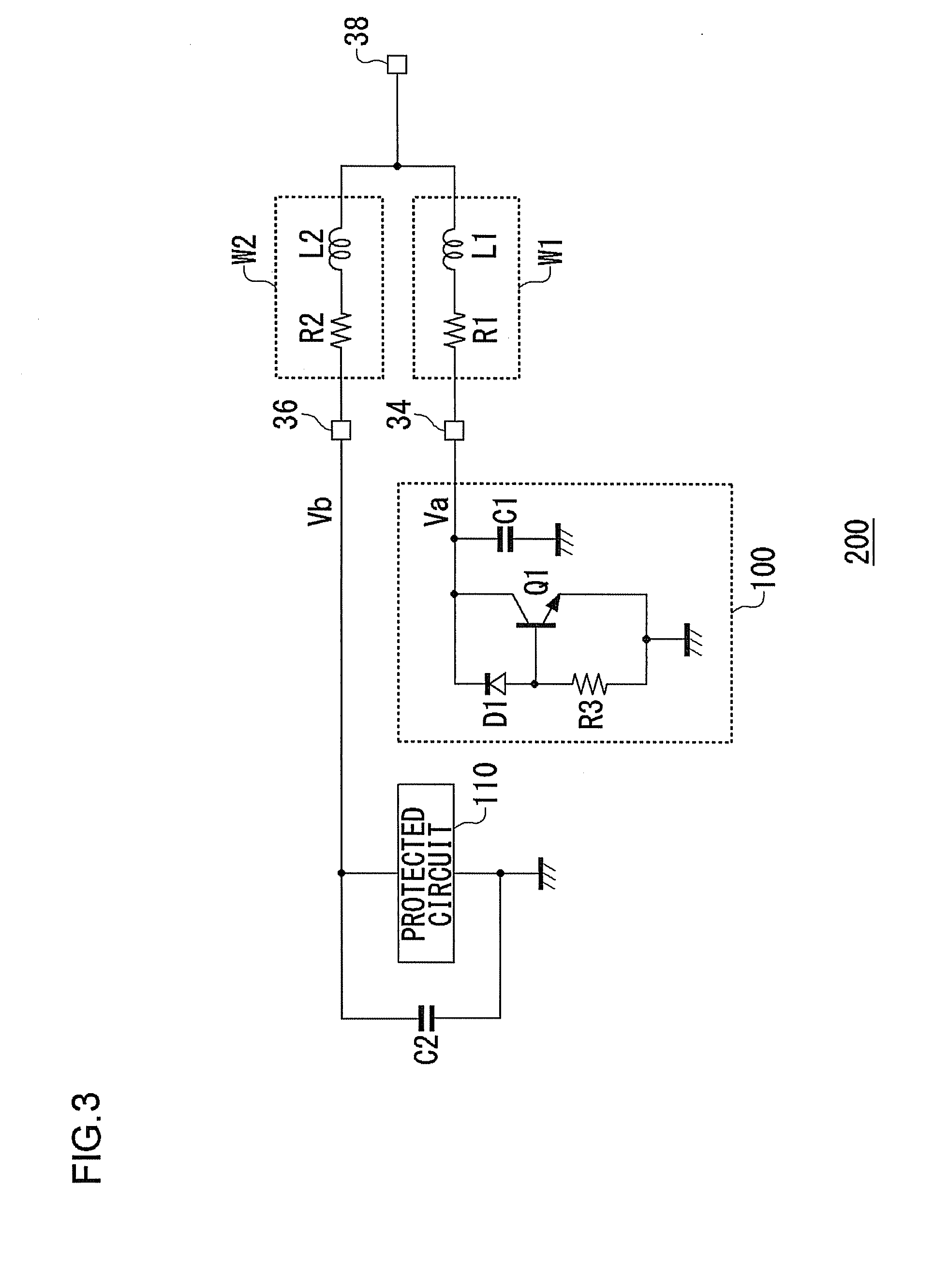 Protection circuit, and semiconductor device and light emitting device using such protection circuit