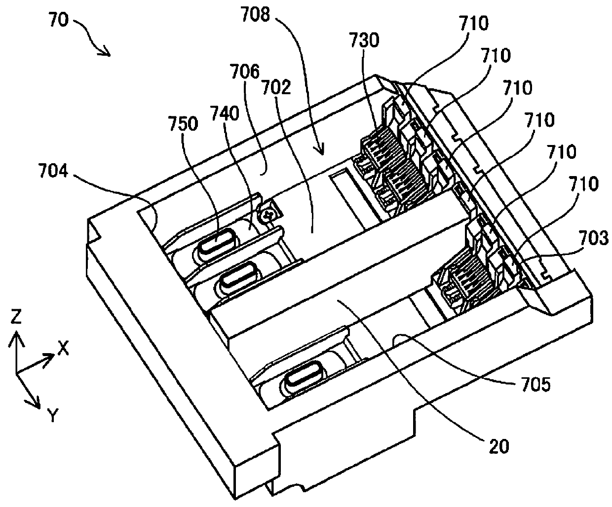 Liquid storage container and cover therefor