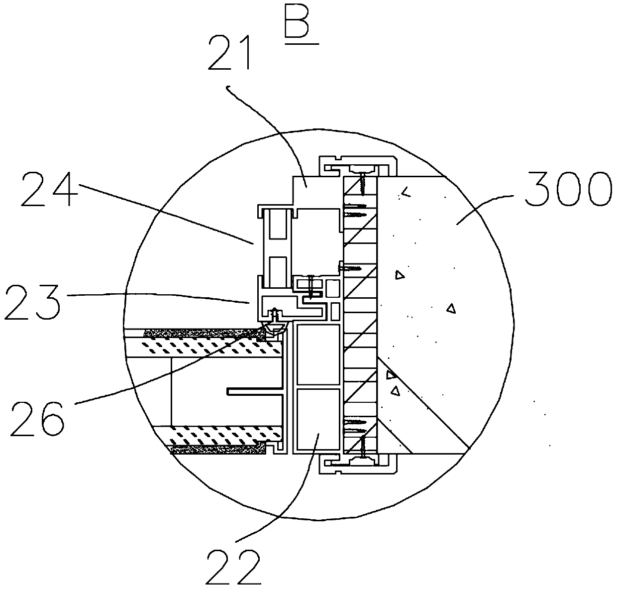 Finished door pocket structure