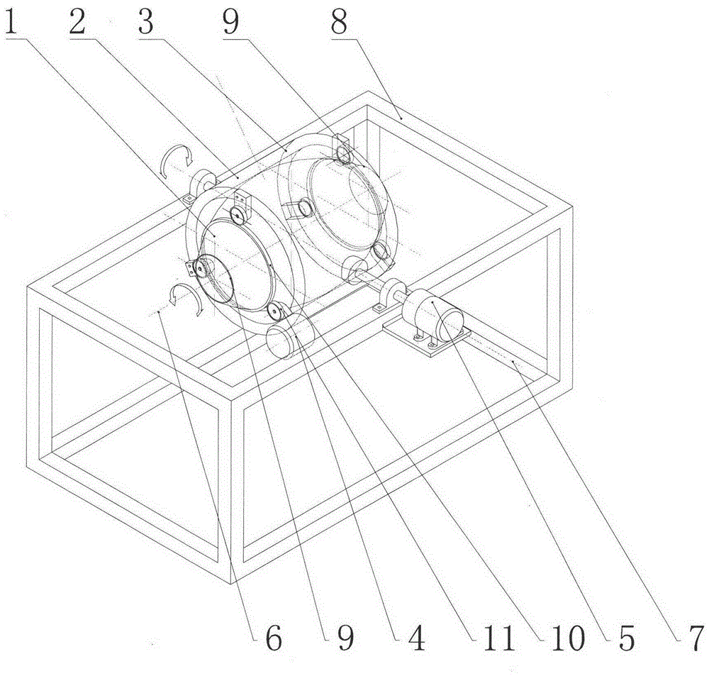 A rotary heating device and automatic cooking method thereof