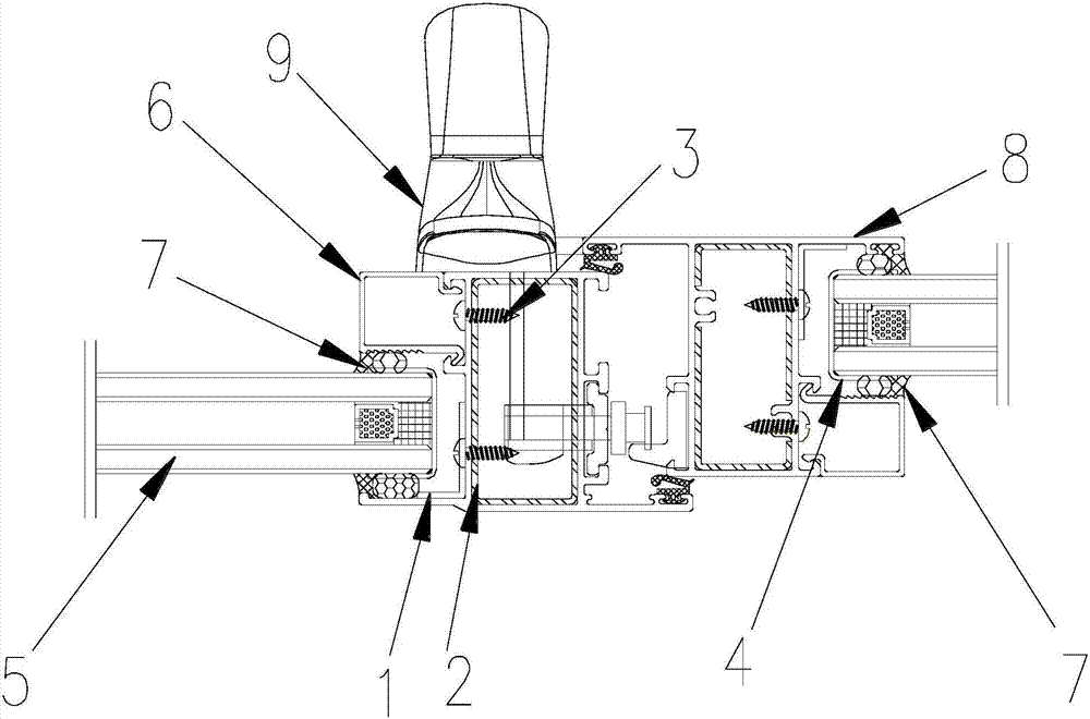 Fire-resistant window structure