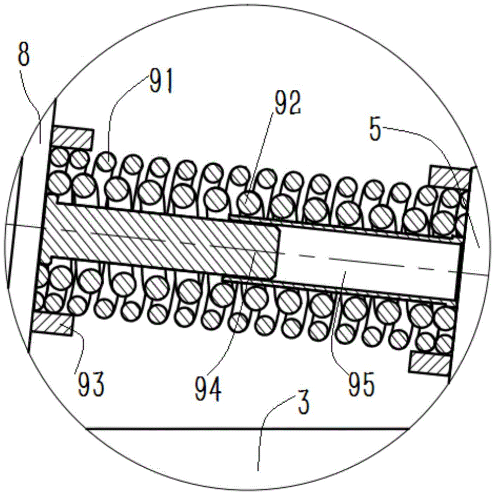 Elastic anti-drag deep soil loosing shovel