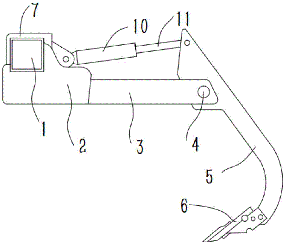 Elastic anti-drag deep soil loosing shovel