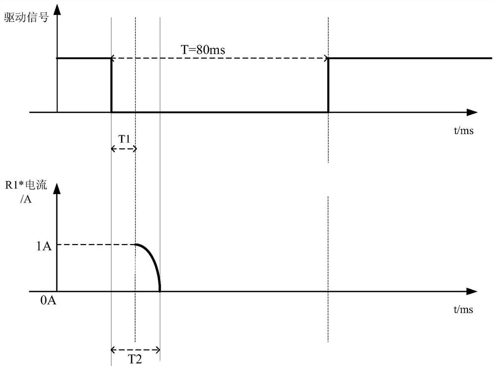 Surge current suppression circuit of spacecraft switch control path