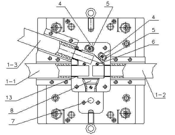 Die-casting connecting method and tool for cable connector