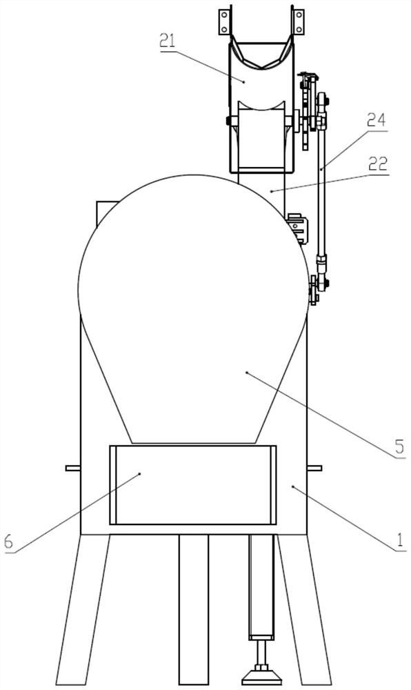 An automatic slicing device for slicing lemons