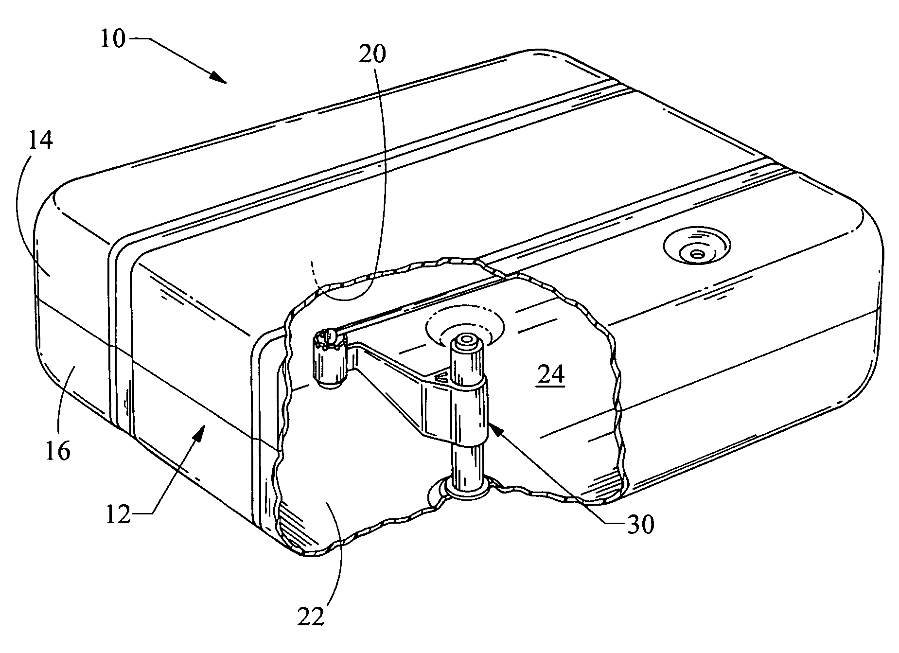 Fuel tank system having enhanced durability and reduced permeation