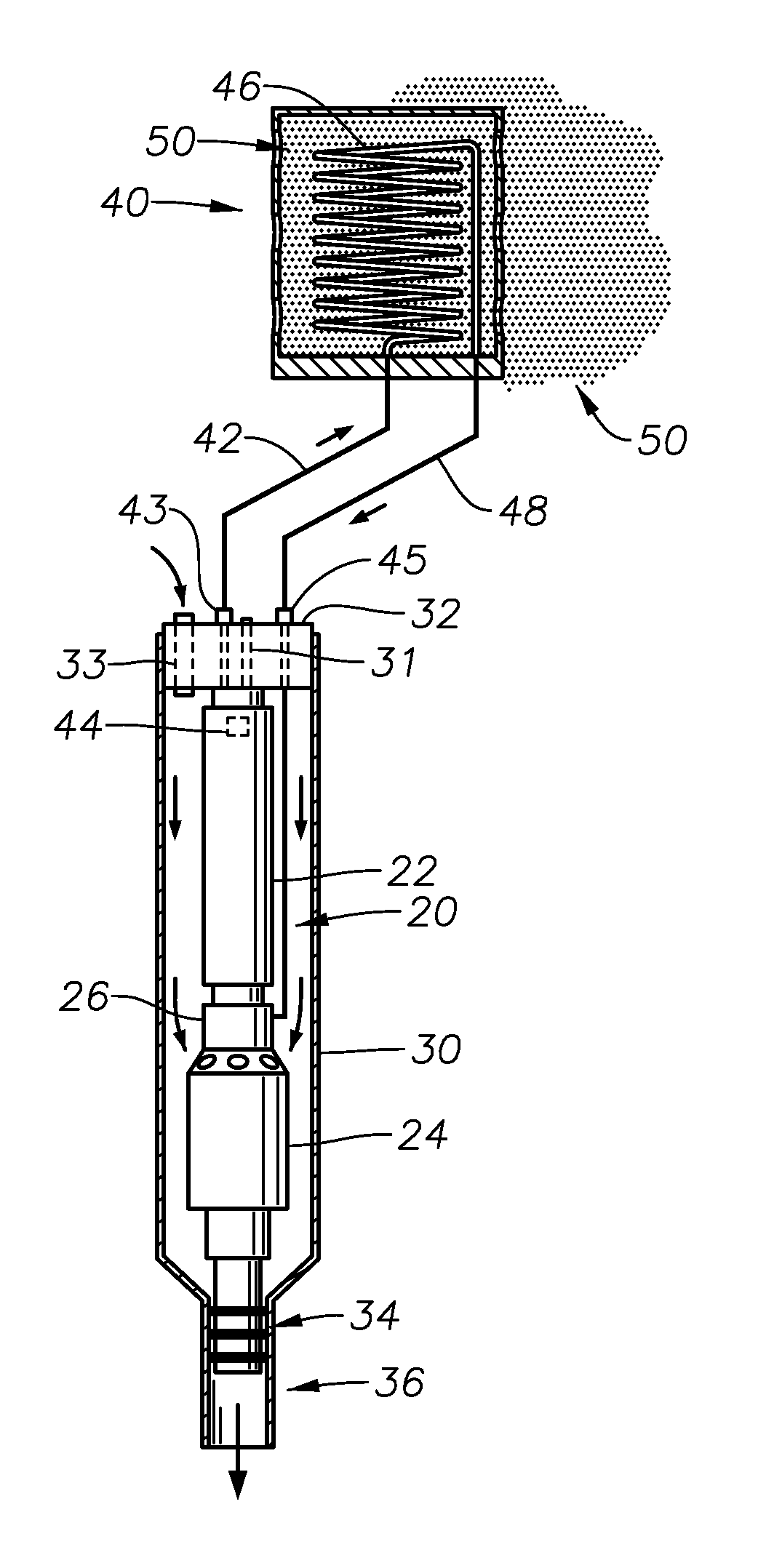 Heat exchanger for esp motor