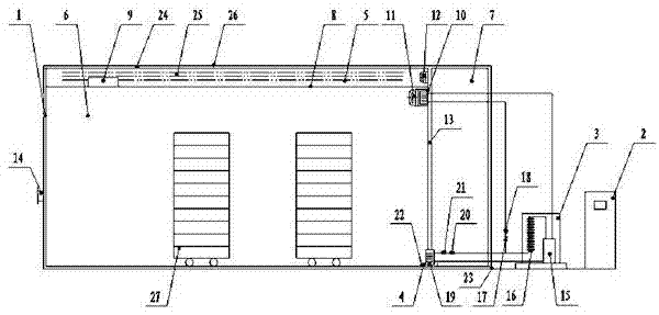 Multi-purpose solar energy-air source heat pump circling dehumidification curing barn