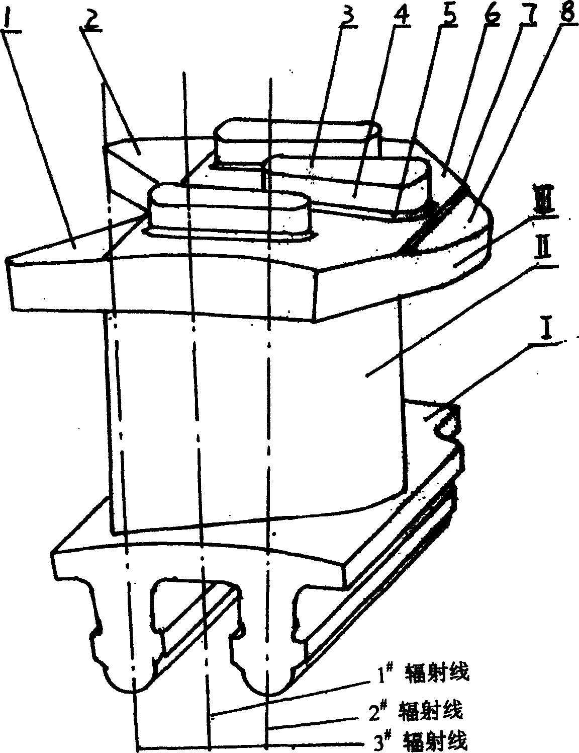 Processing method and device for adjusting blade and integral shroud by turboset