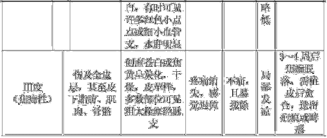 A kind of medicine for external application of reviving scalded cortex tissue and preparation method thereof