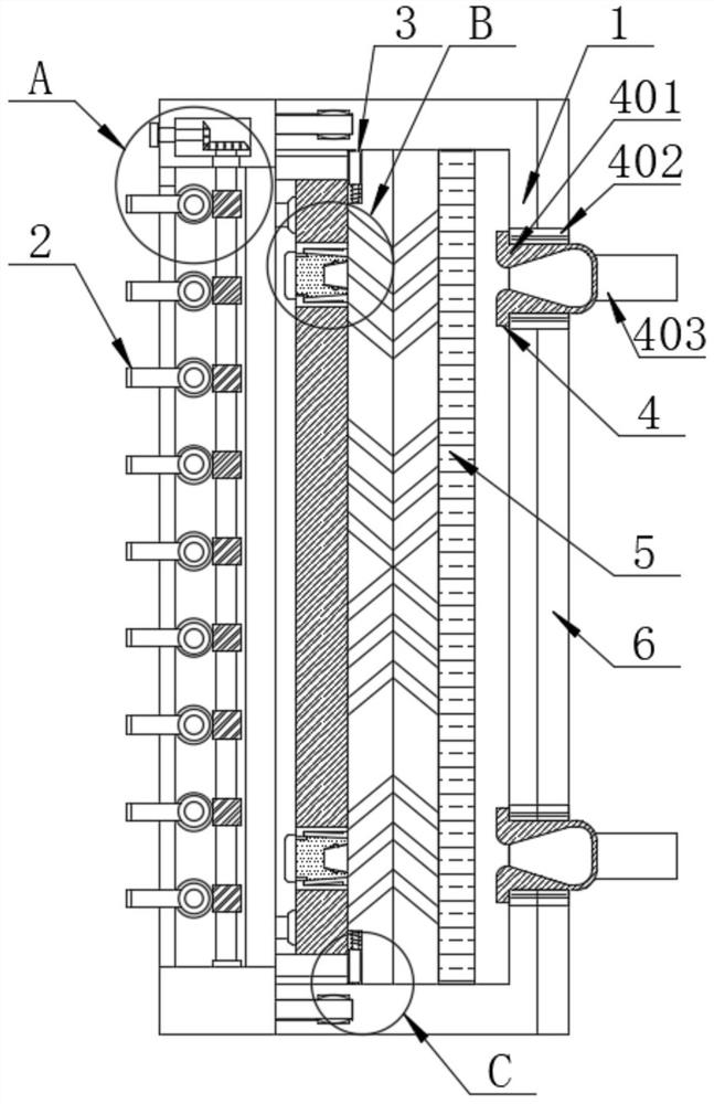 Building main body structure with built-in heat preservation gypsum board