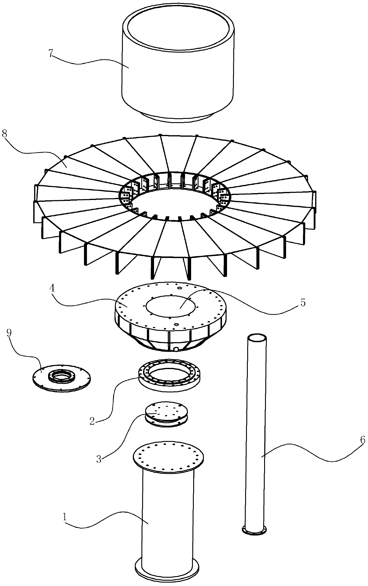 Rotary structure of starter-making machine