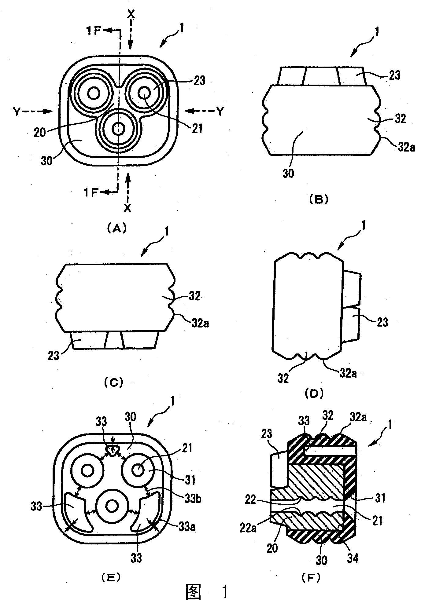 Water-proof rubber casing