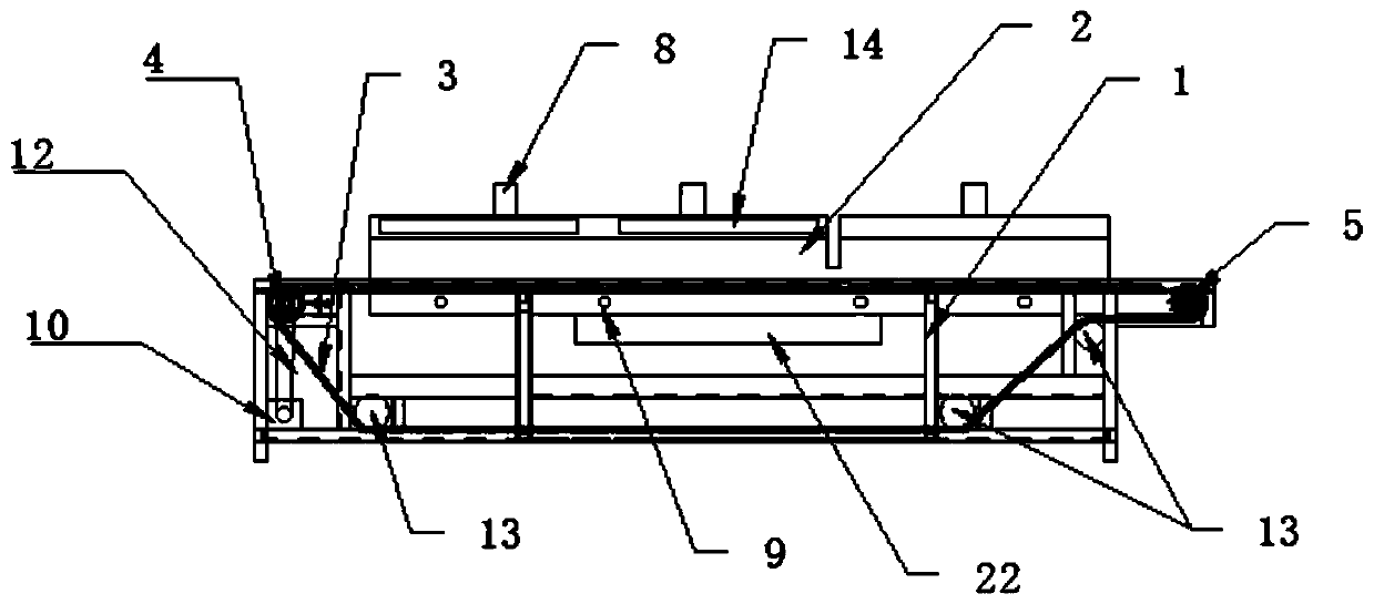 Lonicera japonica water-removing and drying integrated processing device and lonicera japonica processing method