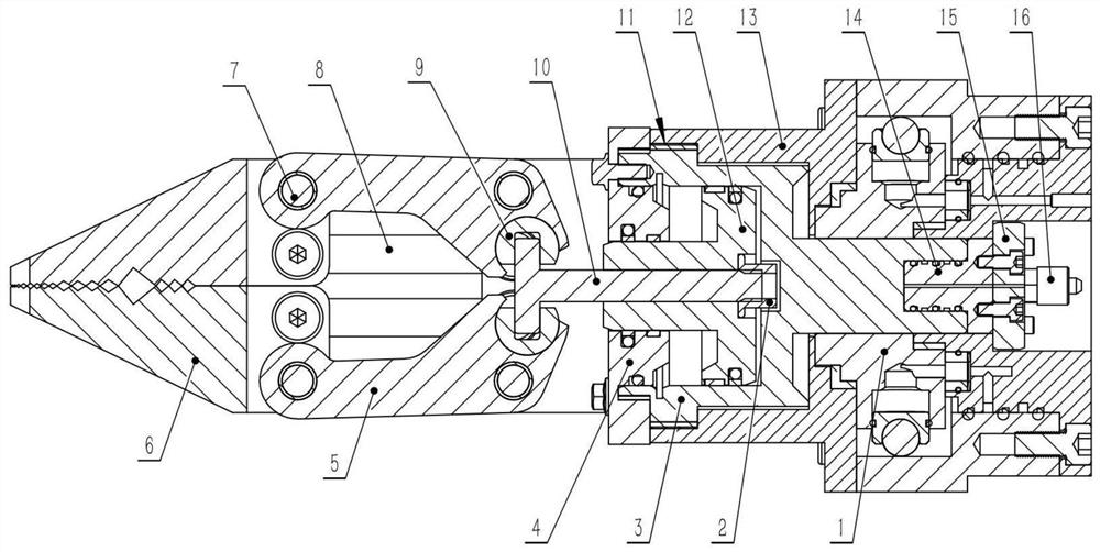 A hydraulically driven integrated manipulator end effector