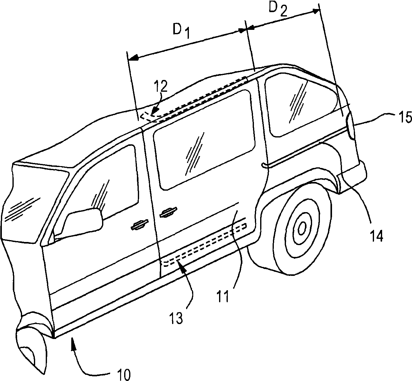 Extended-travel sliding door with articulating roller bracket