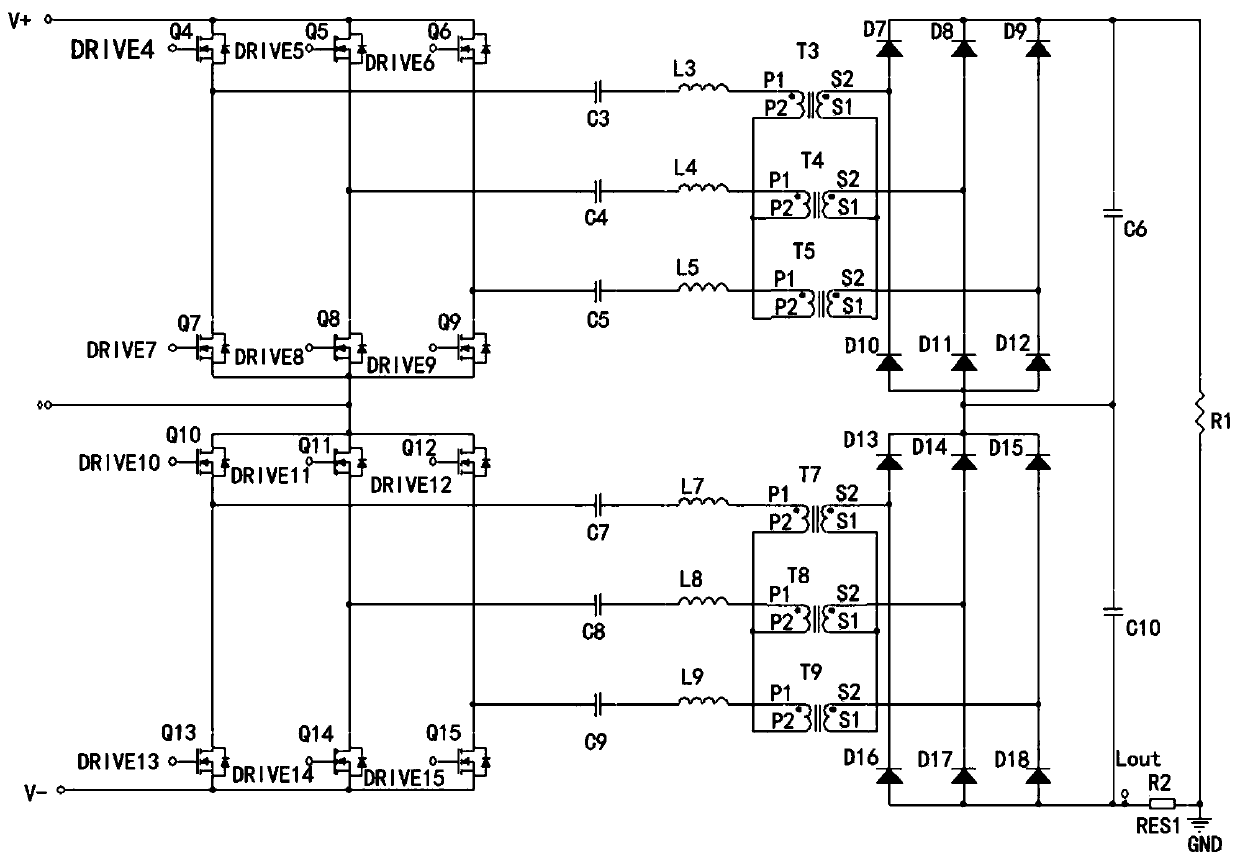 Output voltage-sharing method and system for multiple paths of series charging piles