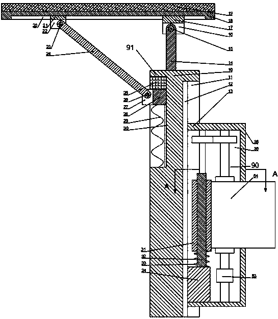 Automatic lifting flagpole