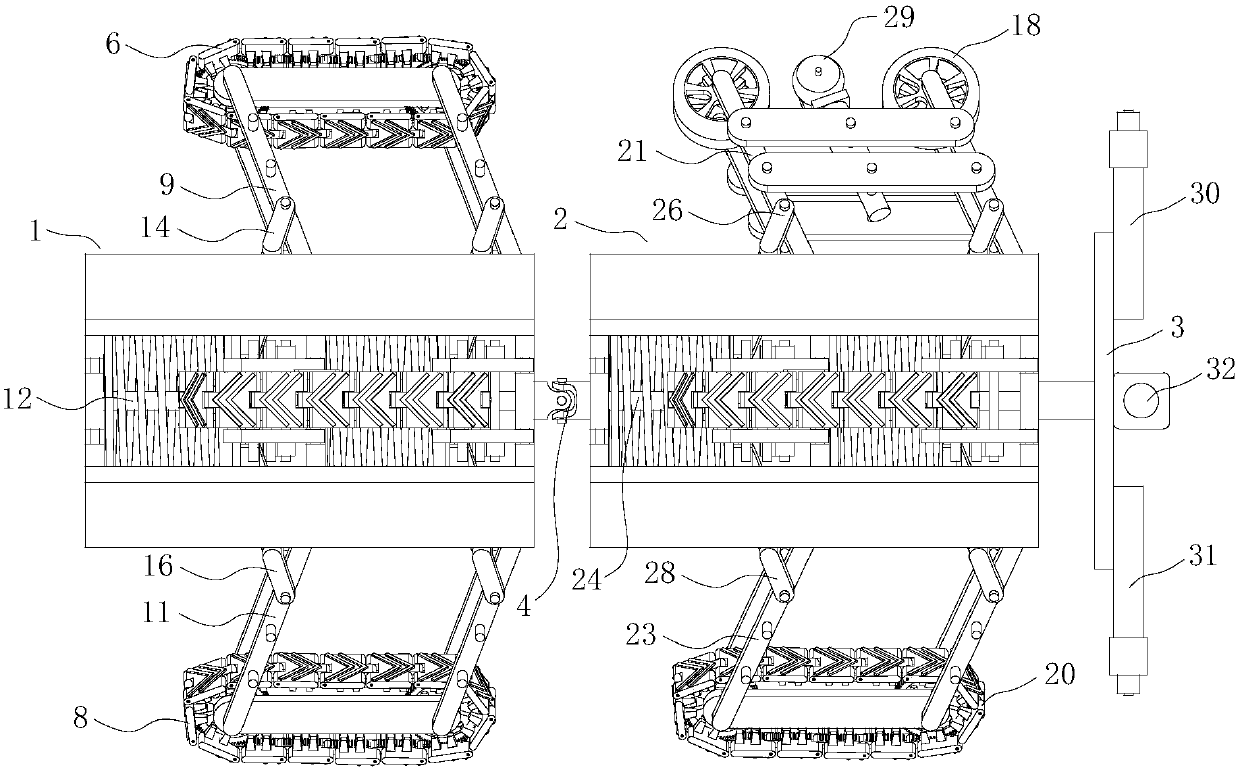 Self-adaption pipeline crawling device and pipeline weld seam detecting method