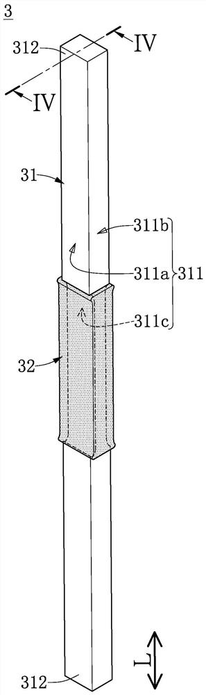 Probe card device and neck-like probe thereof