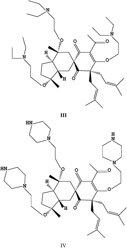 Application of composition of O-(diethylamino)ethyl derivative and O-(piperazinyl)ethyl derivative of Harrisotone A in pancreatic fibrosis preventing or treating drugs