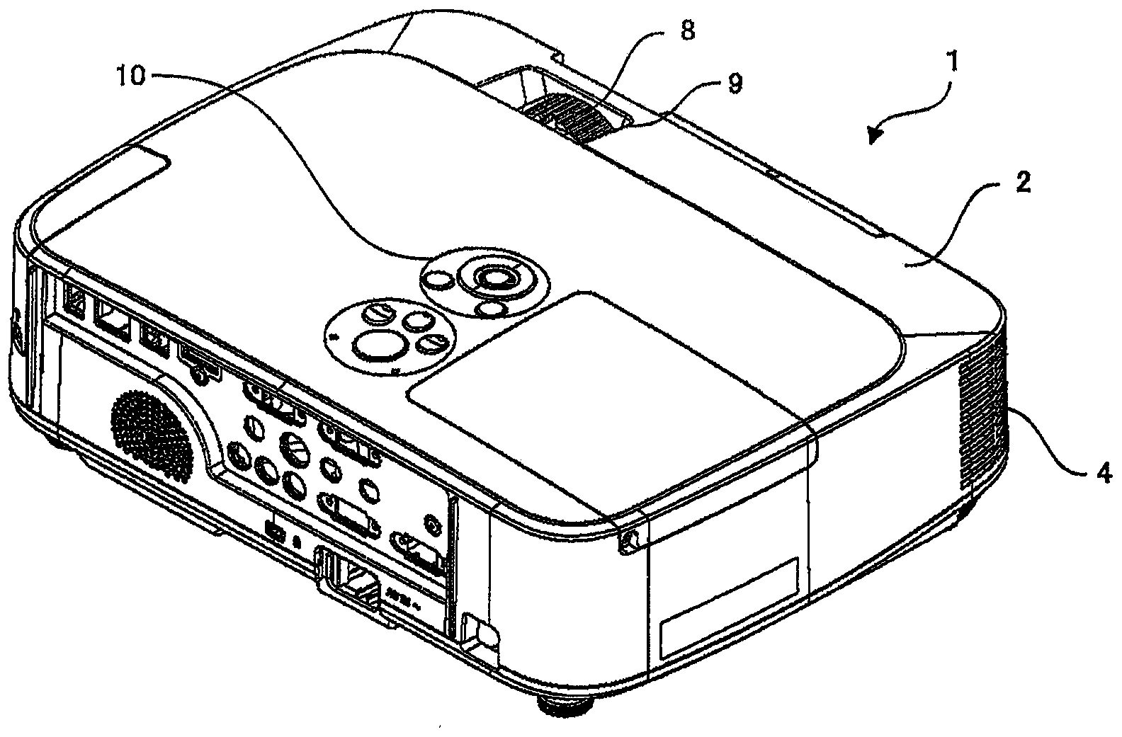 Light source device and projecting display device provided with light source device