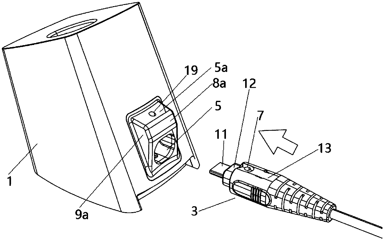 Locking mechanism and method for goods theft prevention