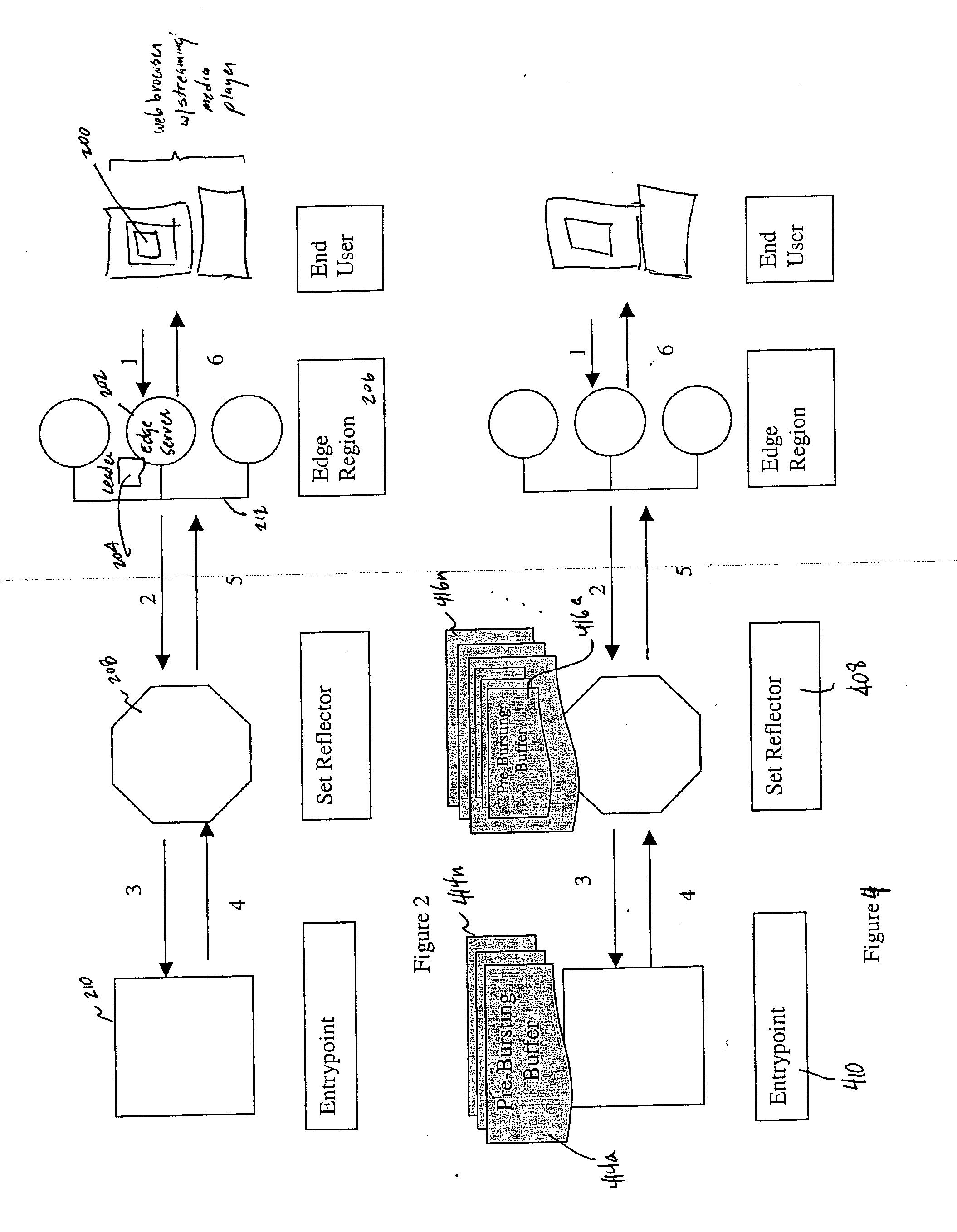 Method and system for enhancing live stream delivery quality using prebursting