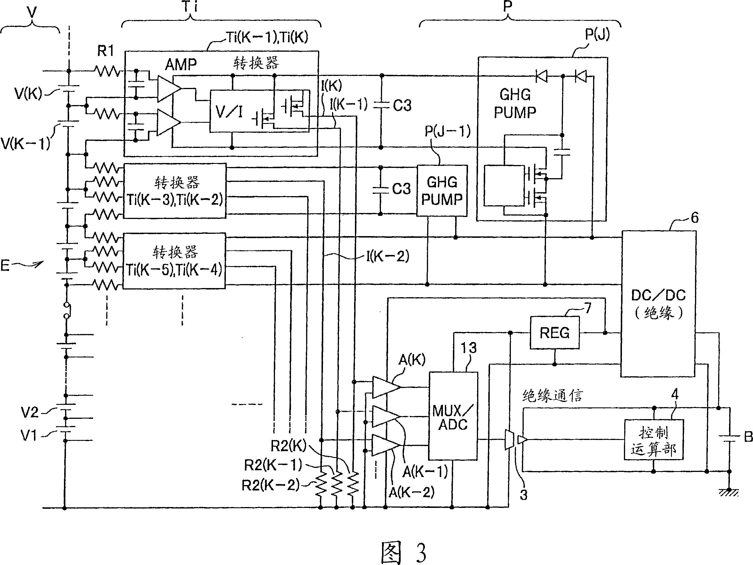 Battery voltage measurement circuit, battery voltage measurement method, and battery electric control unit