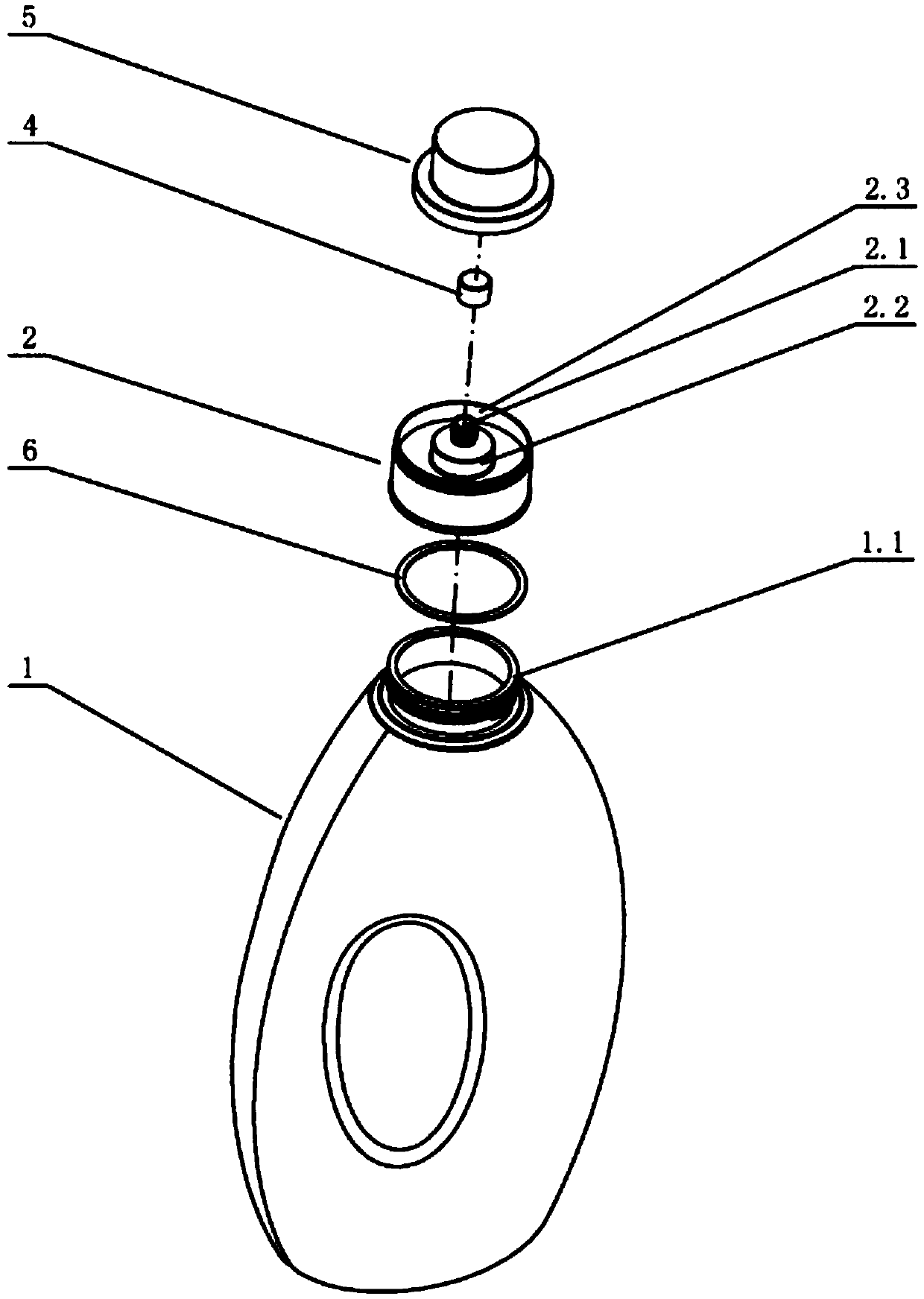 Liquid packaging container with liquid guide opening structure