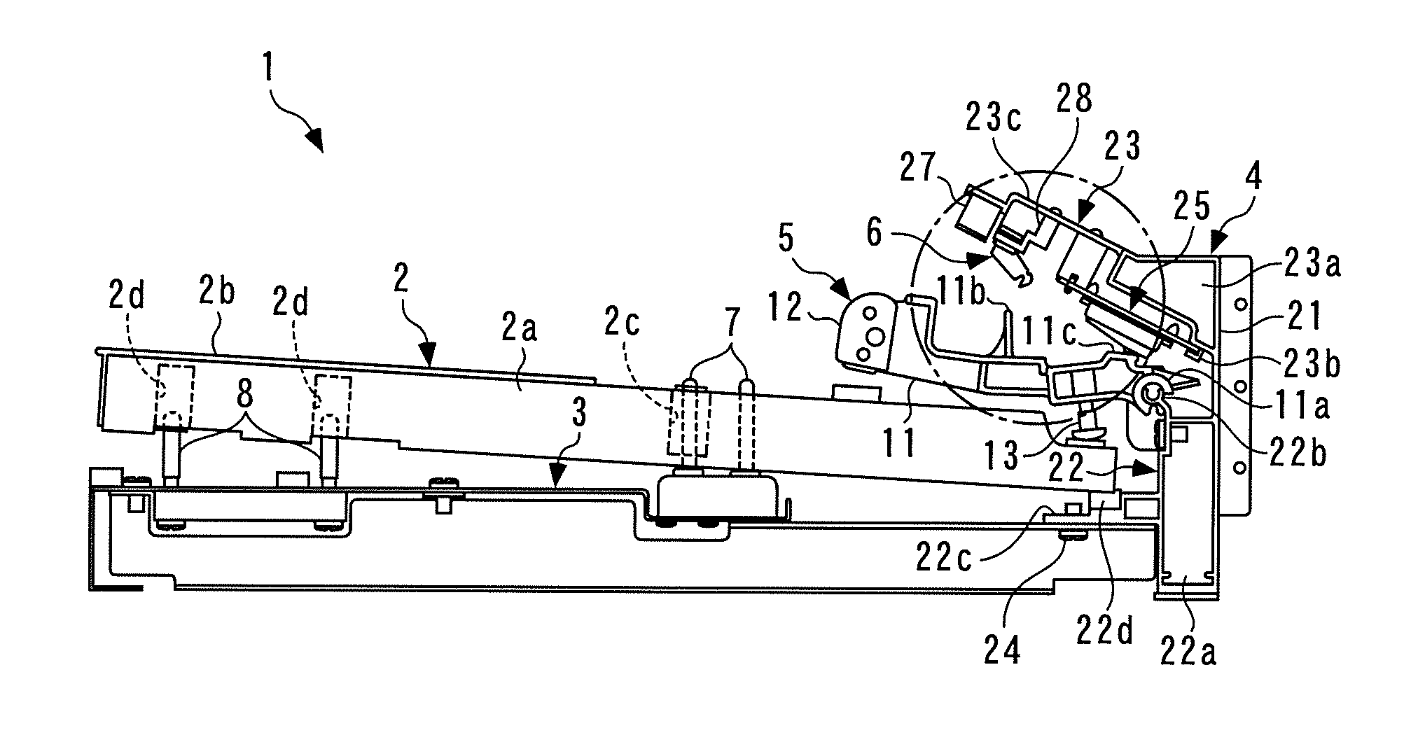 Keyboard device for electronic keyboard instrument