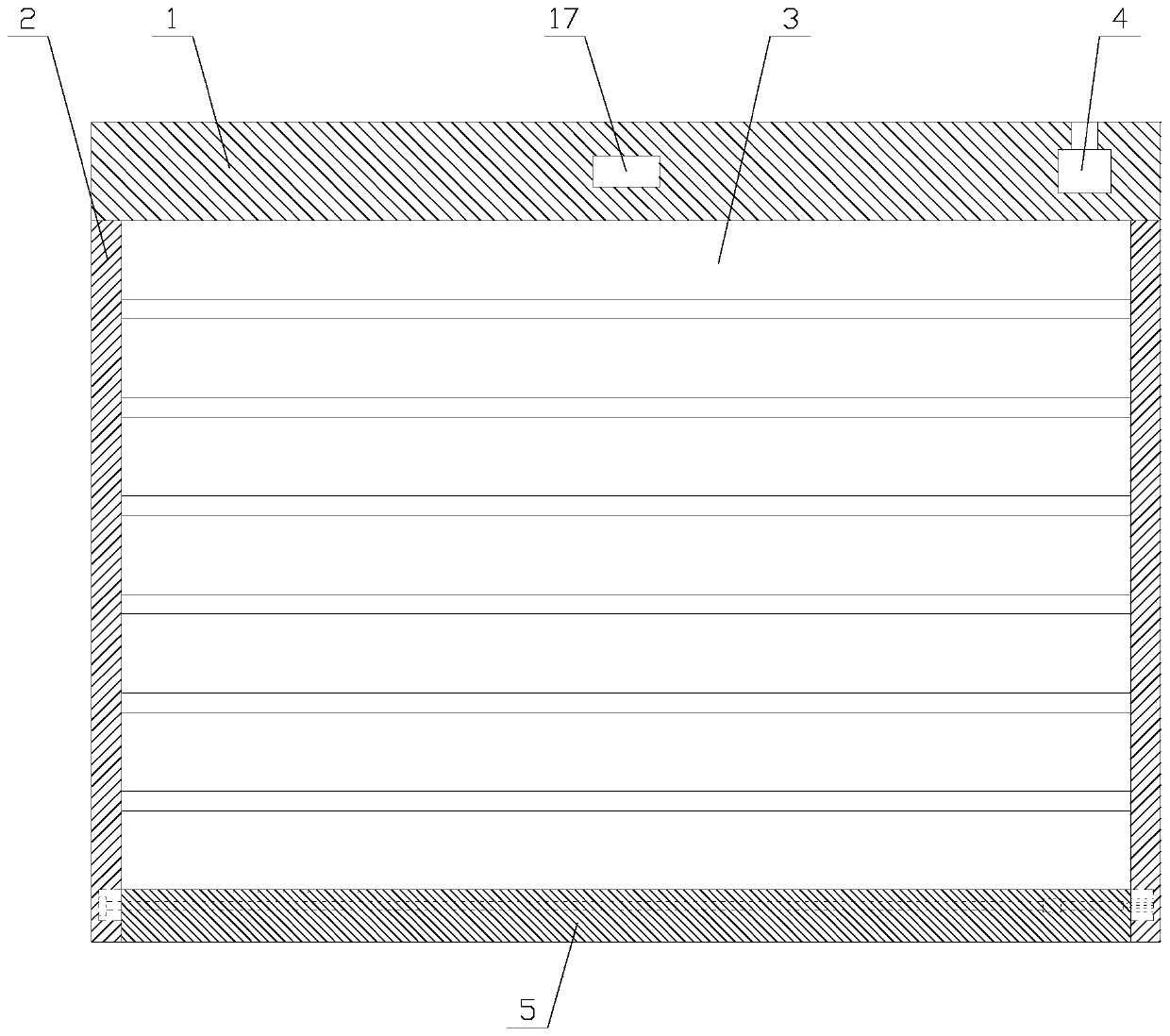 A fire-resistant rolling door with good fire-proof performance and anti-deformation ability